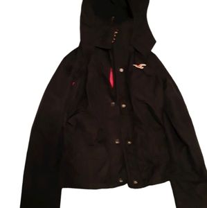 Hollister "California"  Black Spring Jacket
